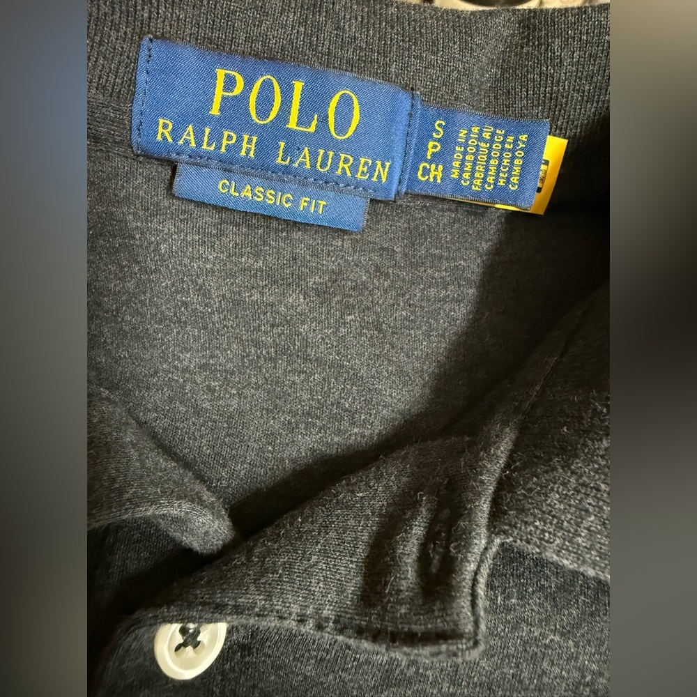 POLO by RALPH LAUREN Women's Charcoal Short-Sleeve Polo size S - Picture 9 of 12